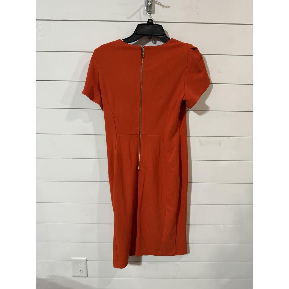 Calvin Klein Orange Tulip-Sleeve Sheath Dress 10 - Picture 6 of 7